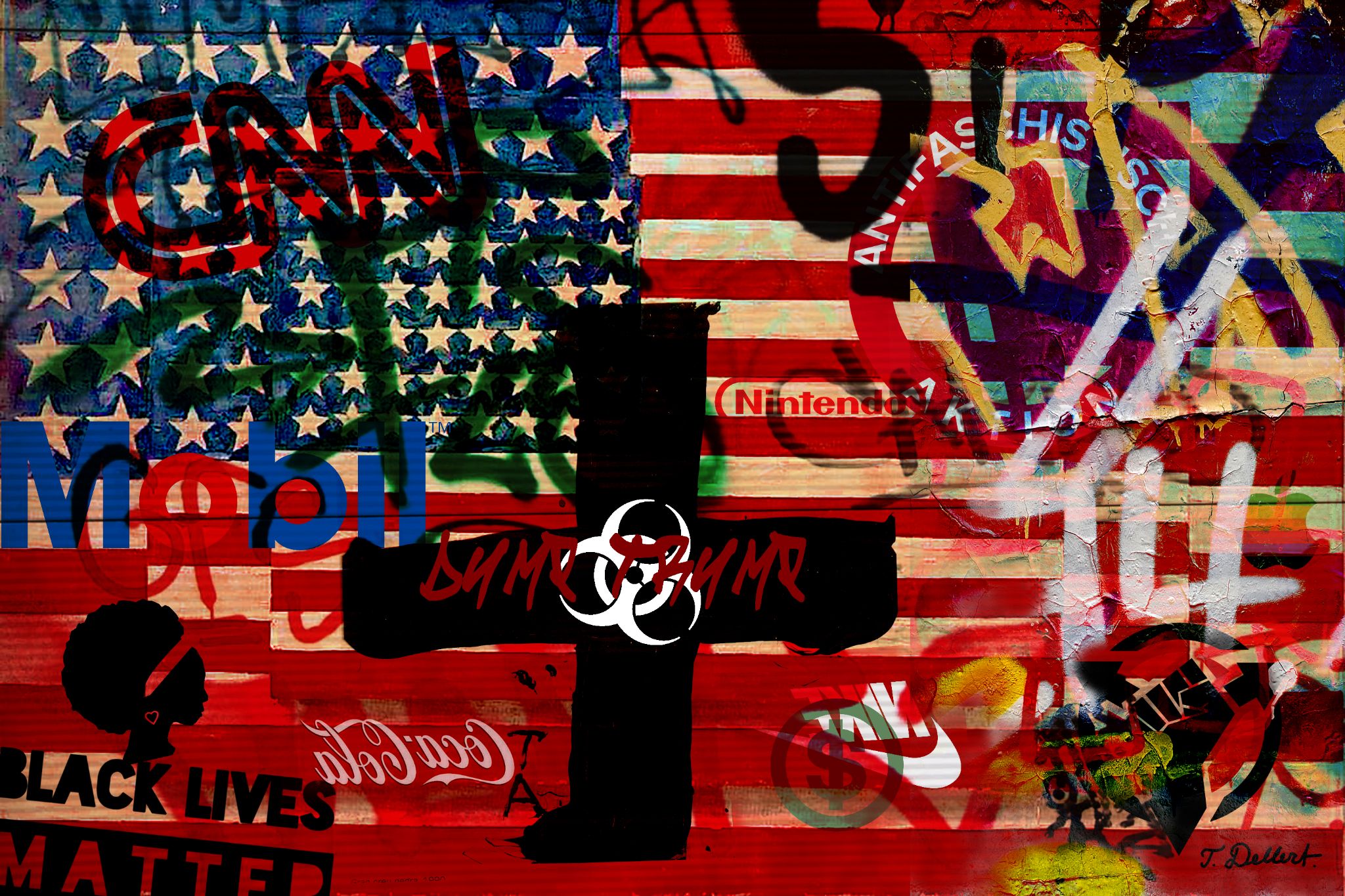 DESTROYED FLAG 